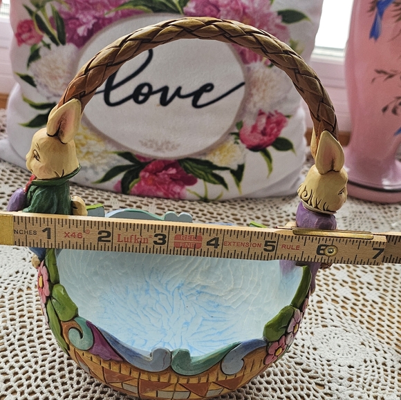 Jim Shore Heartwood "For The Love of Easter" Easter Basket 5 Eggs 4016464 2009 - Picture 6 of 16